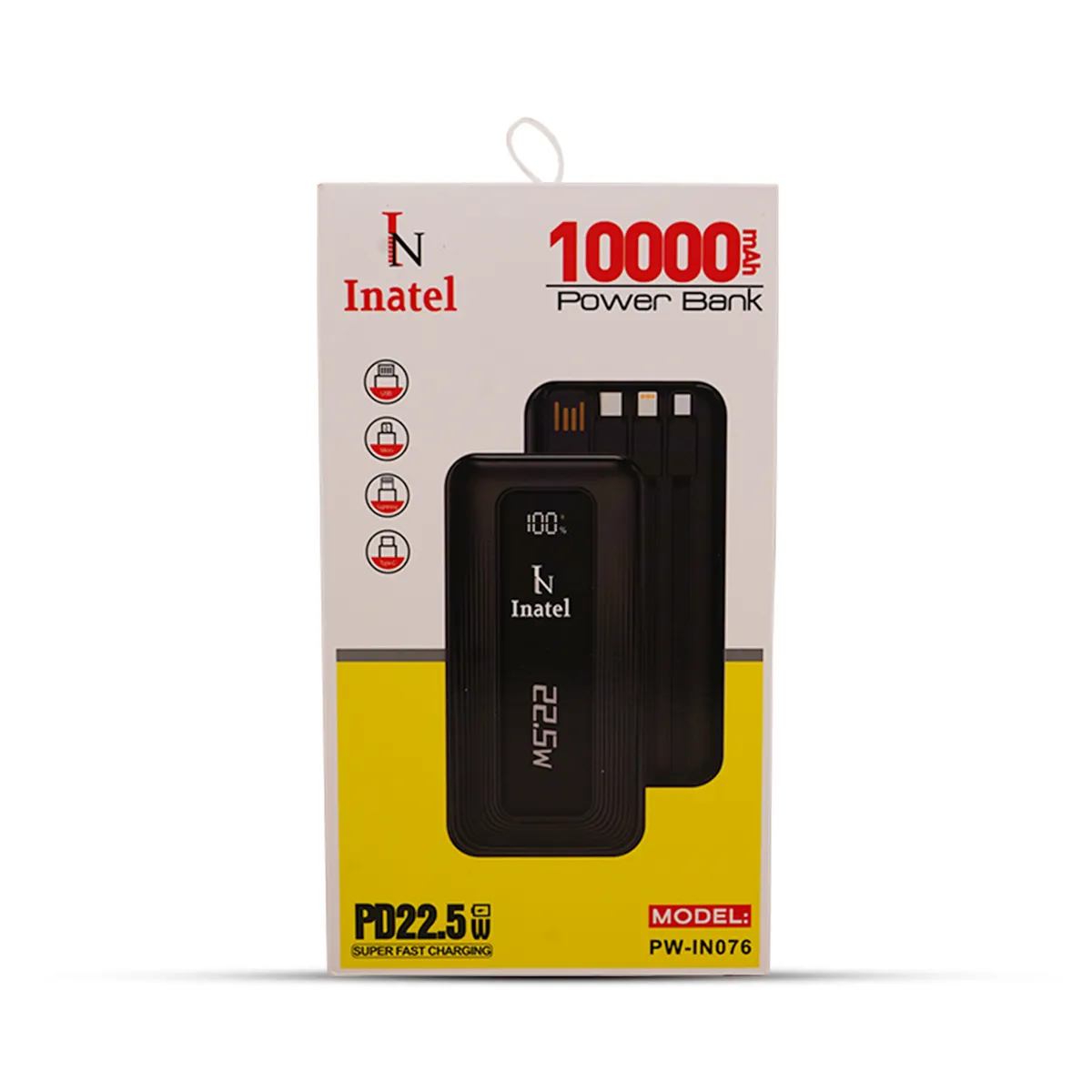Power Bank 10000 mAh PD 22,5W PW-IN076