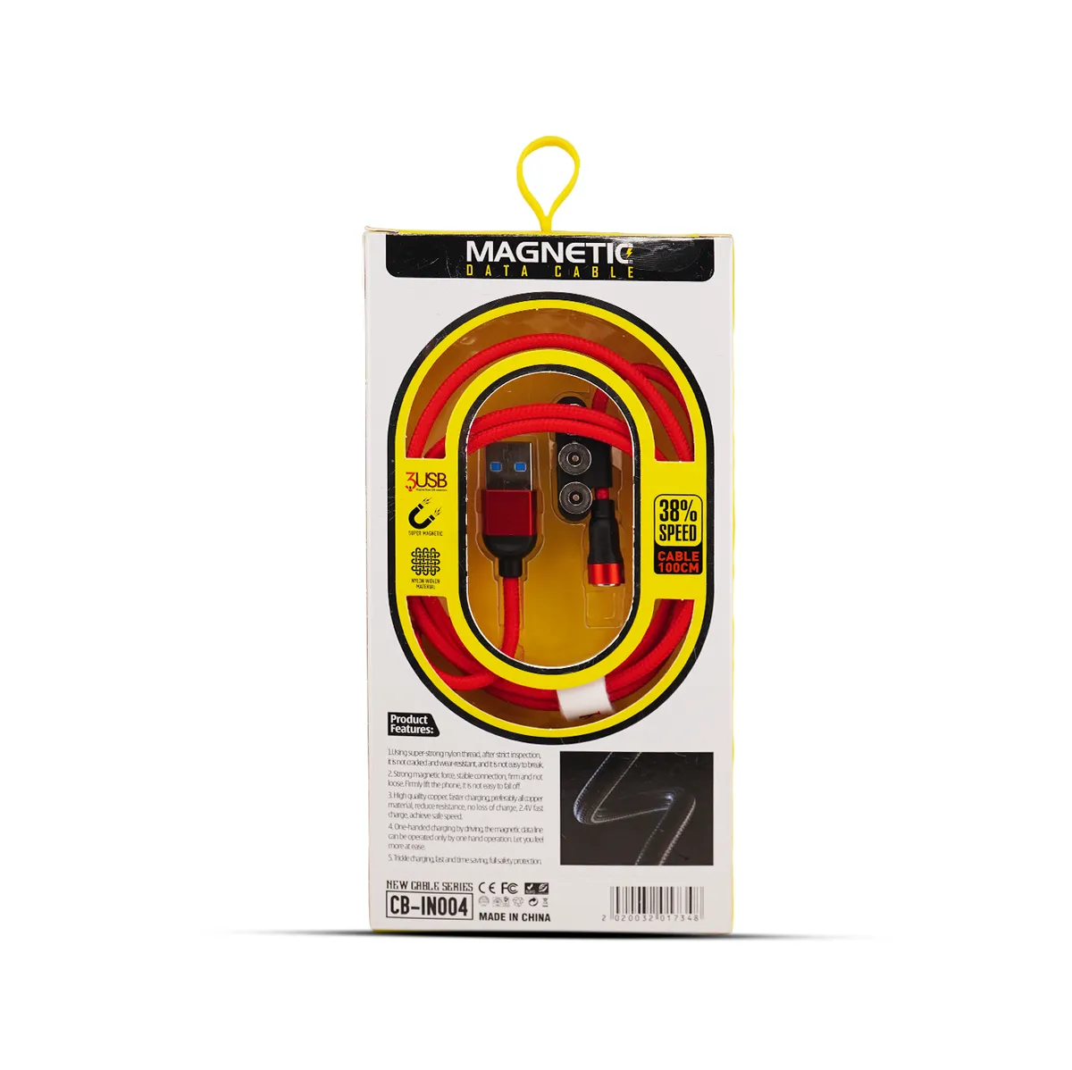 Câble magnétique 3 en 1 CB-IN004 1 m
